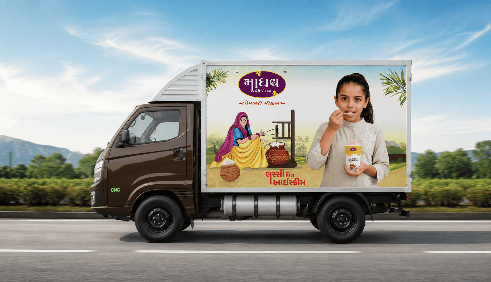 Home delivery of Madhav Dairy products