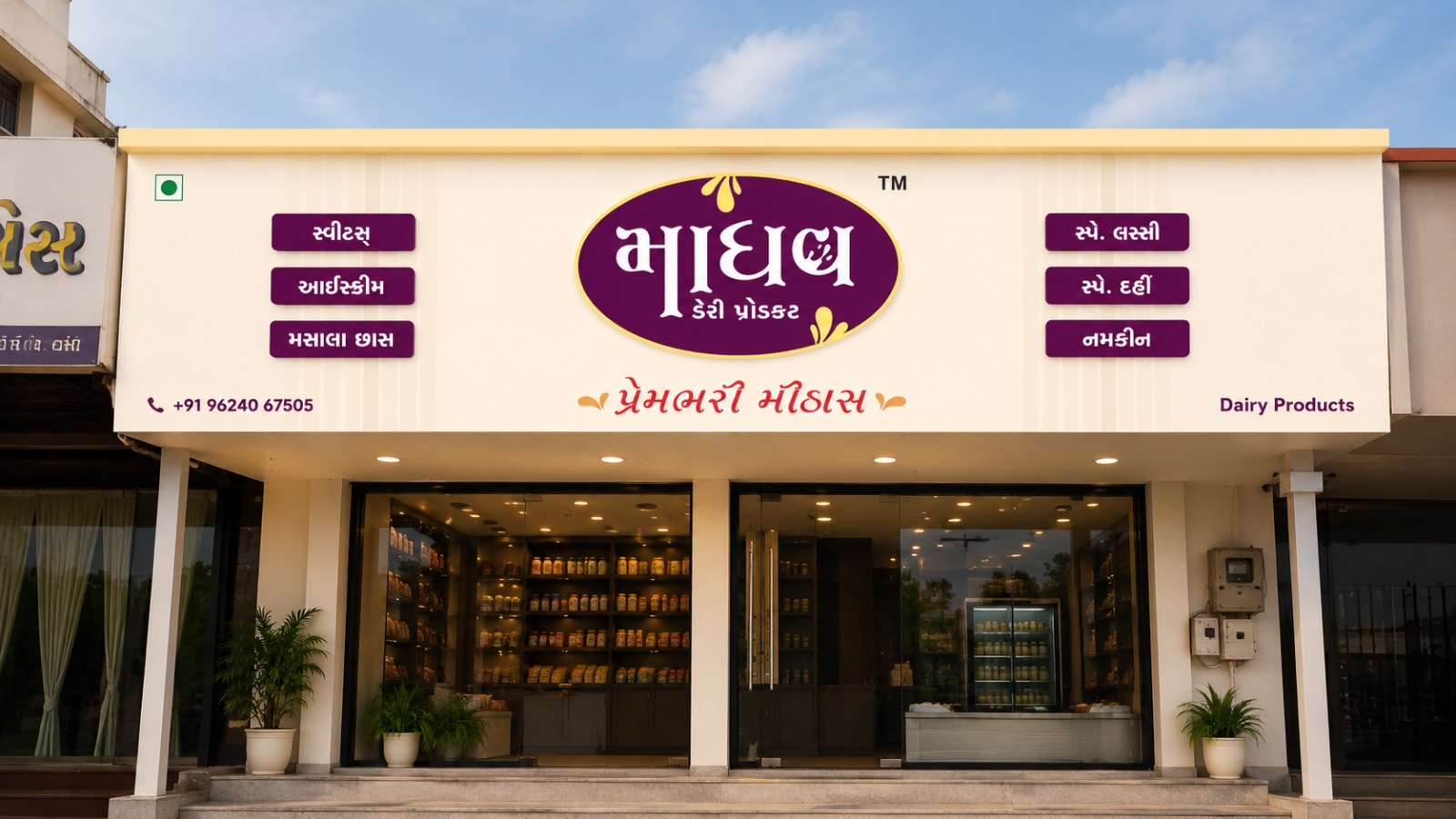 Madhav Dairy Product storefront